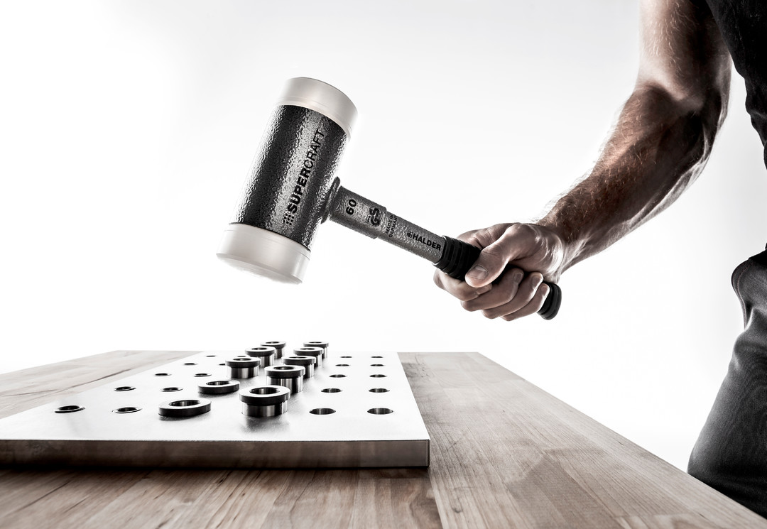 SUPERCRAFT-Schonhammer, mit bruchsicherem Stahlrohrstiel und ergonomisch geformtem, rutschsicherem Griff | D=25 mm | 3377.025 SUPERCRAFT-Schonhammer, mit bruchsicherem Stahlrohrstiel und ergonomisch geformtem, rutschsicherem Griff | D=70 mm | 3377.070