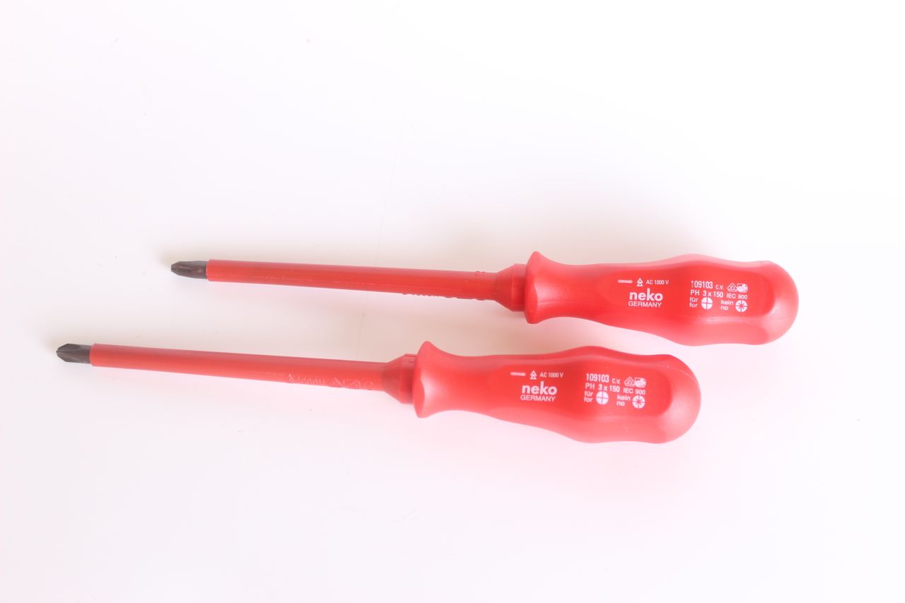 Zestaw wkrętaków dla elektryków VDE 2 szt. elektryczne 1000 V izolowane PH Philips