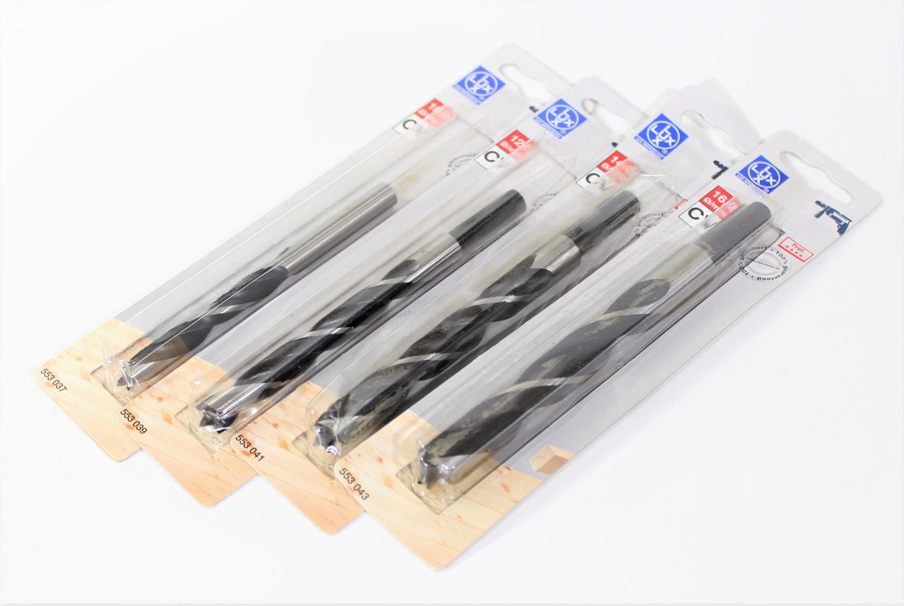 LUX Holzbohrer Set 4-teilig ø10,12,14,16mm CV Bohrer bohren Handwerk Werkzeug LUX Holzbohrer Set 4-teilig ø10,12,14,16mm CV Bohrer bohren Handwerk Werkzeug
