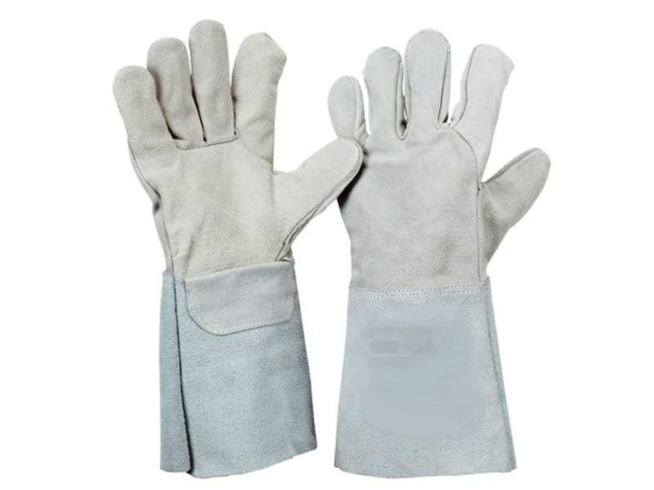 12 Paar 5-Finger Spaltleder Handschuhe Rindspaltleder Arbeitshandschuhe