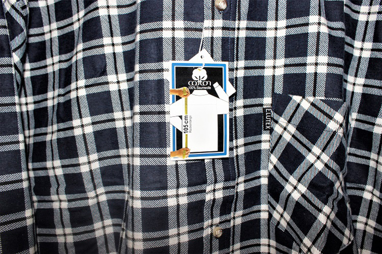 ELUTEX Flanellhemd Extralang Rückenlänge Karohemd 8300 Baumwolle Herren Hemd ELUTEX Flanellhemd Extralang Rückenlänge Karohemd 8300 Baumwolle Herren Hemd