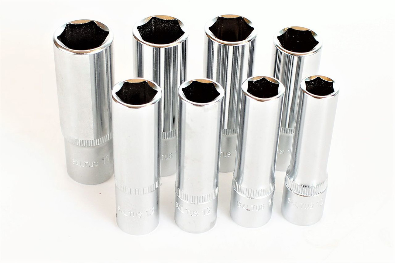Zestaw nasadek SALTUS 3/8" 10-17 mm do profesjonalnych nakrętek CV 8-częściowy