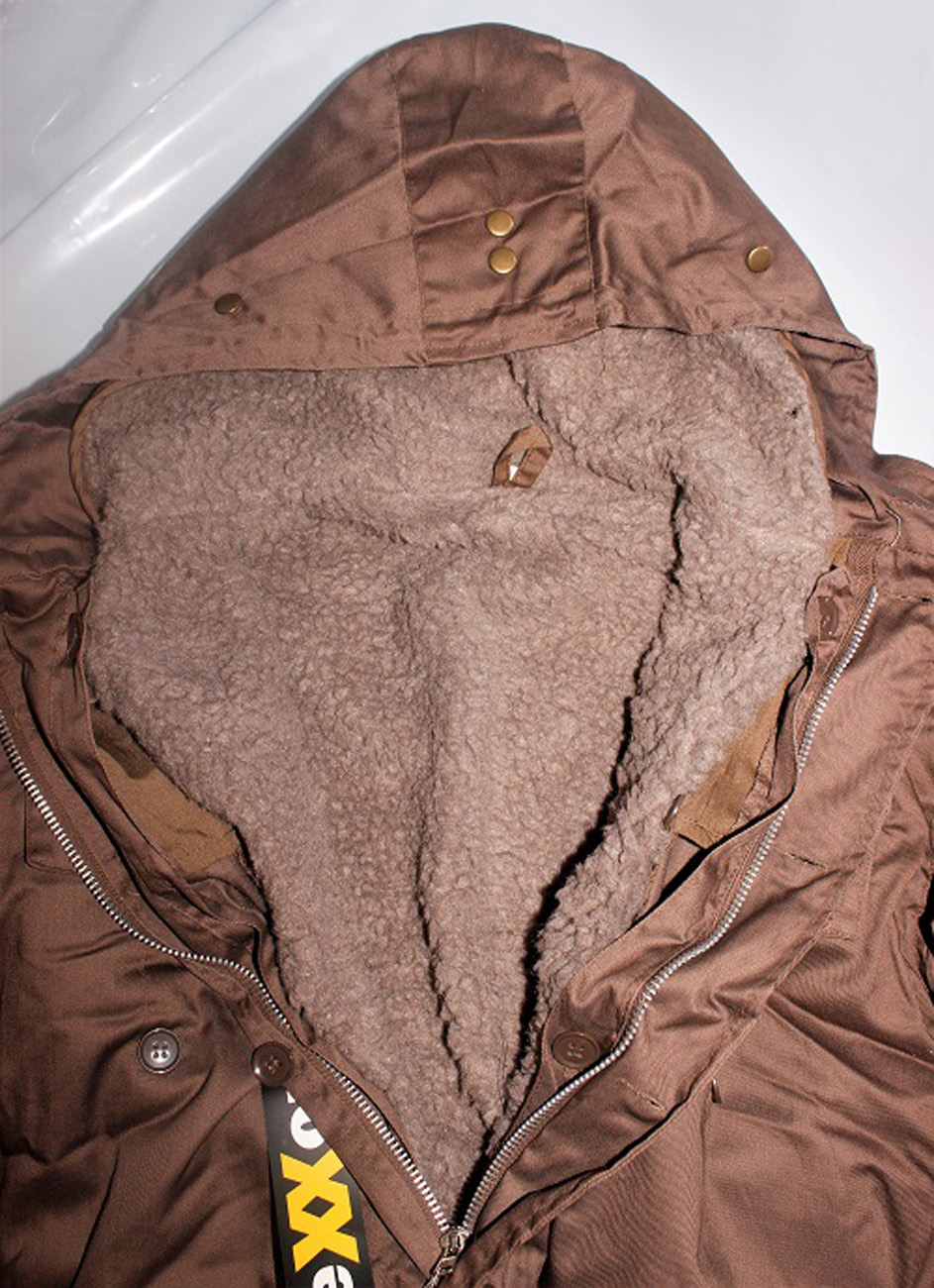 TEXXOR Winterjacke Parka Outdoor Herren Winterparka Jacke gefüttert Winter braun