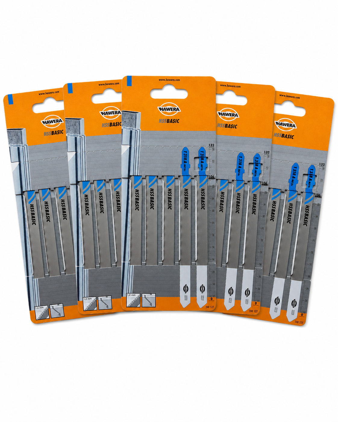 25 x HAWERA Stichsägeblätter T318A HSS Metall Alluminium Stichsäge Sägeblätter