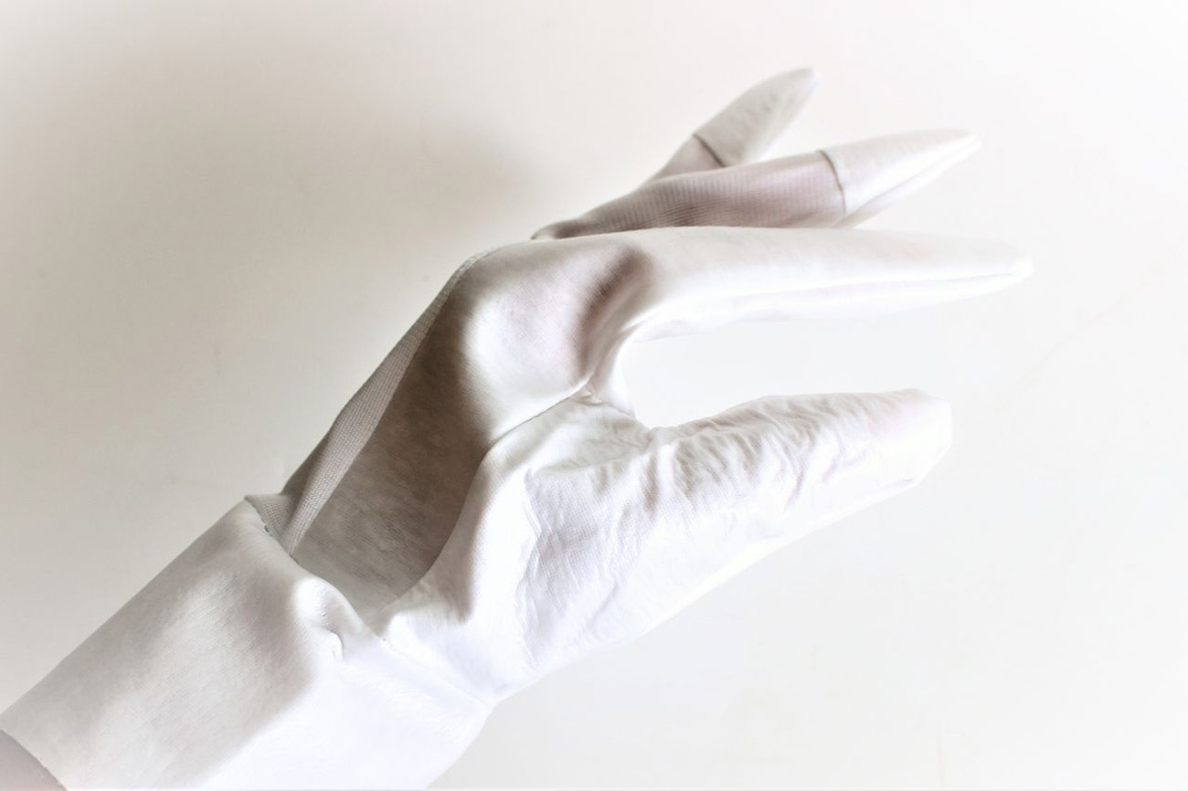 10 Paar GSA Vinyl-PU-Fingerkuppenhandschuhe weiß Montage-Arbeitshandschuhe
