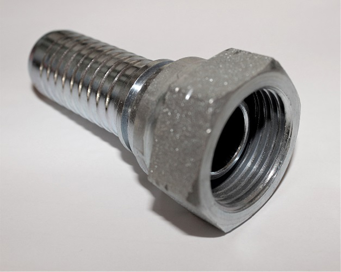 2 x Złączka węża hydraulicznego wersja prosta DN25 DKR 1" BSP stal ocynkowana IG