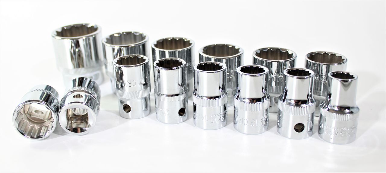 SALTUS Steckschlüsseleinsatz Set 14 tlg. 1/2" Stecknuss Schraubwerkzeuge 5200