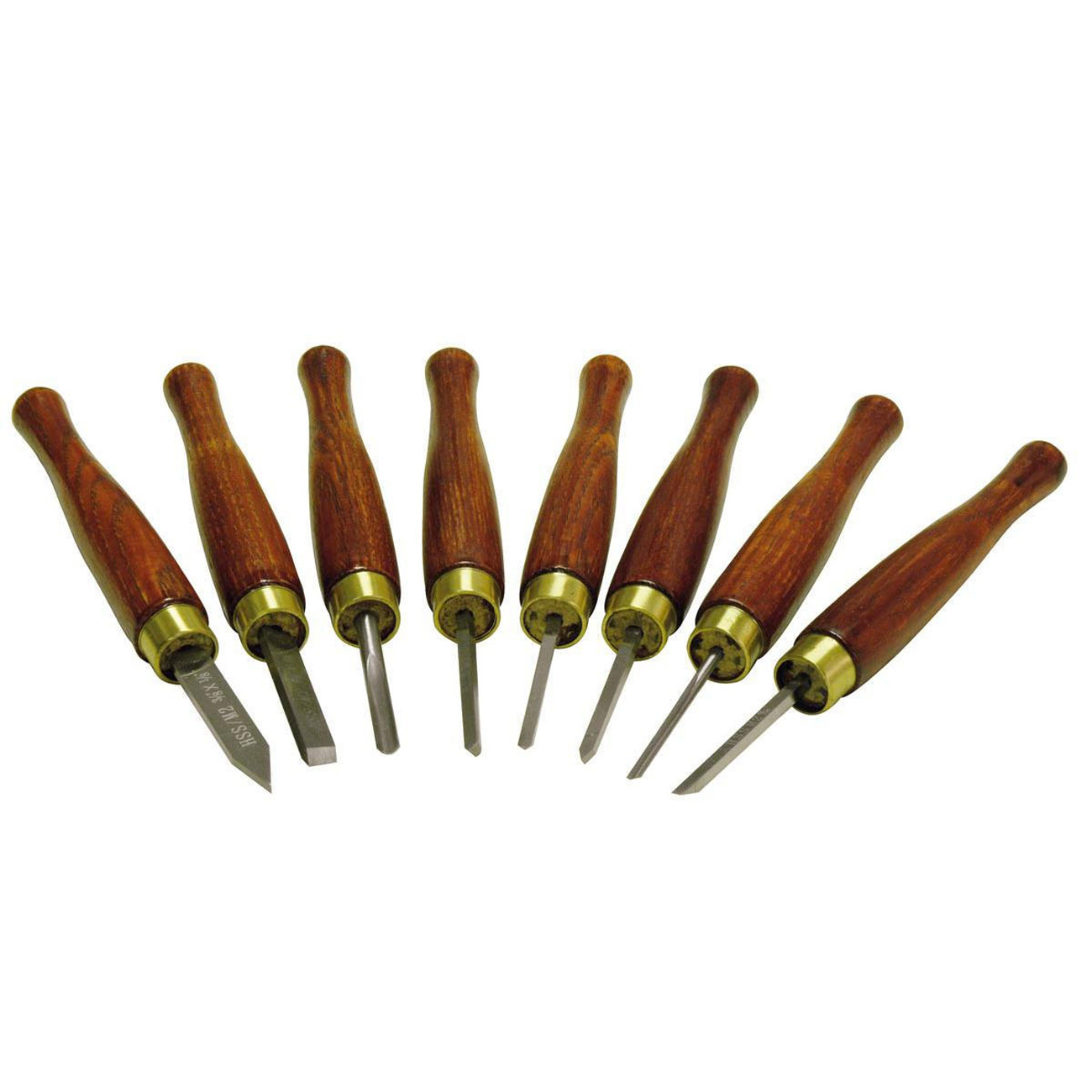 HOLZMANN HM 8TLG HSS Mini zestaw noży tokarskich do drewna HM8TLG Żelazko tokarskie do drewna Tokarka do drewna