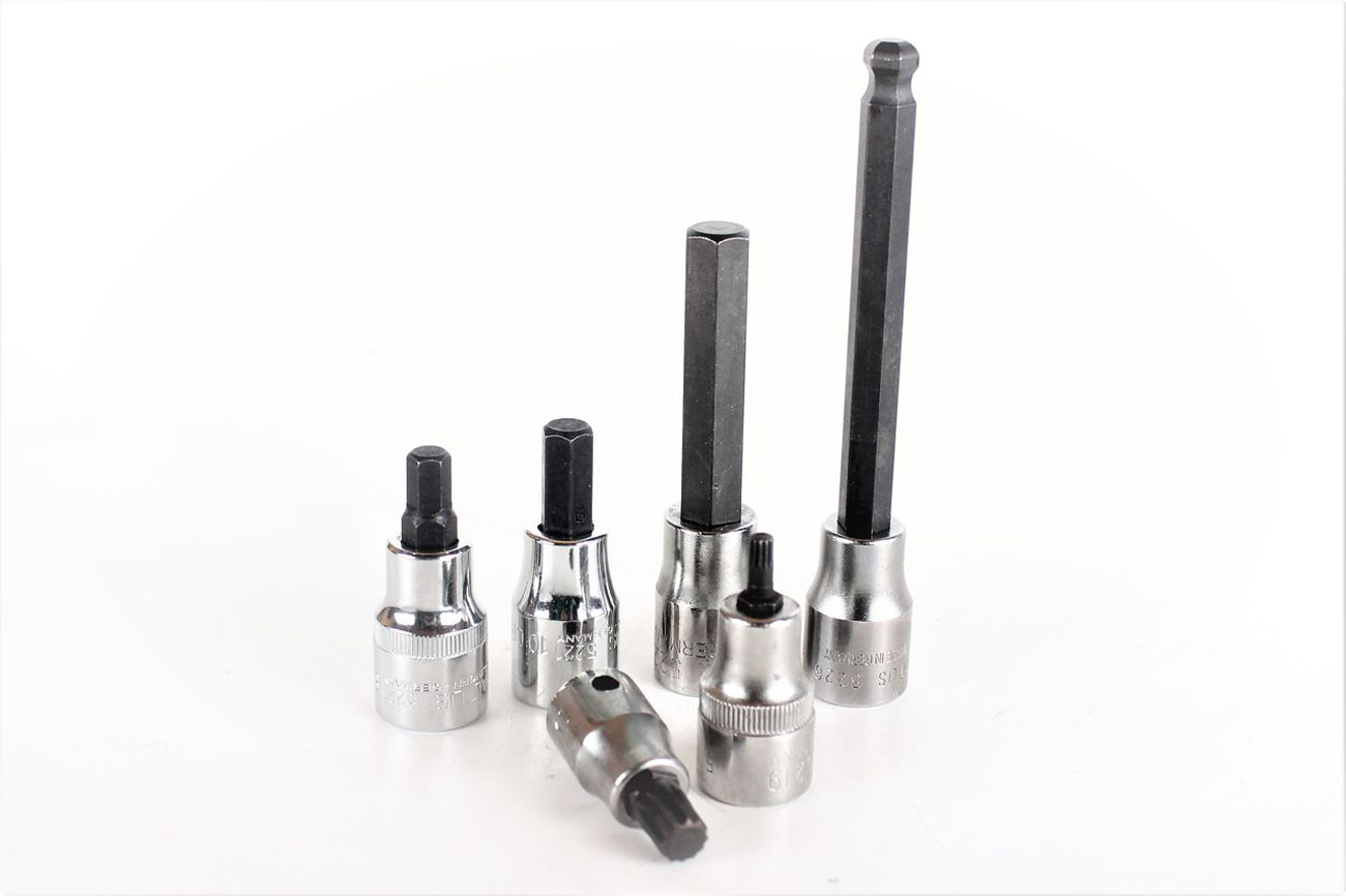 Zestaw nasadek sześciokątnych SALTUS 1/2" i 3/8" 6 szt. nasadek sześciokątnych 5-10 mm