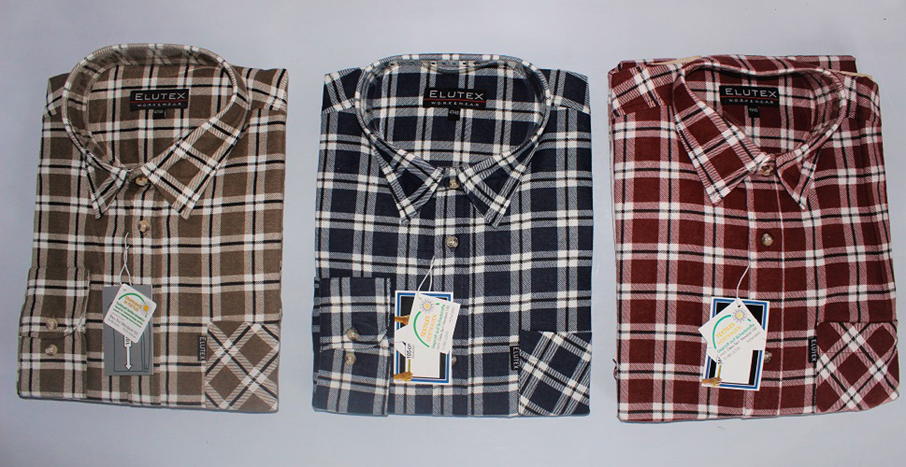 ELUTEX Flanellhemd Extralang Rückenlänge Karohemd 8300 Baumwolle Herren Hemd ELUTEX Flanellhemd Extralang Rückenlänge Karohemd 8300 Baumwolle Herren Hemd