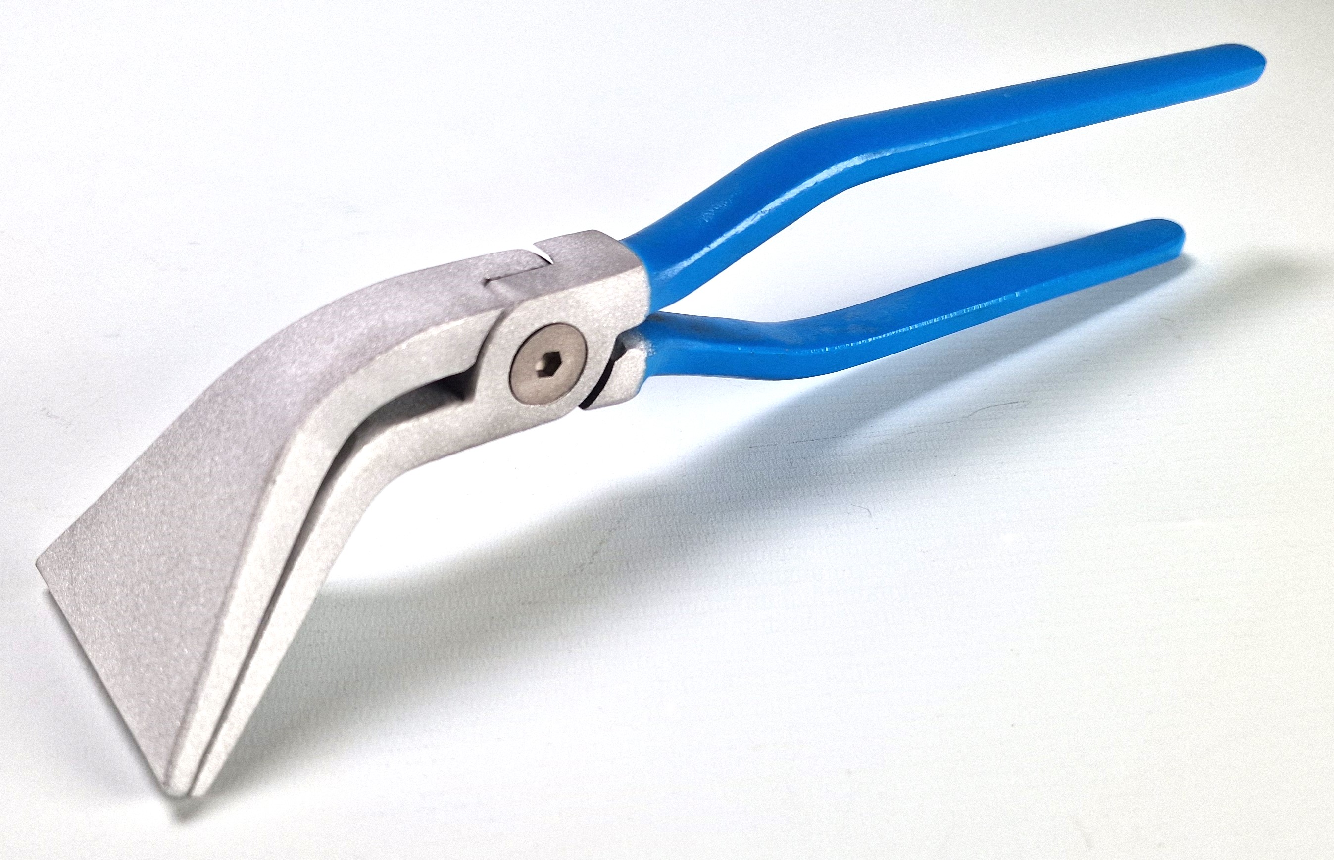 Falzzange aus Aluminium 60 mm 45° gebogen Made in Germany Abkantzange Alu leicht
