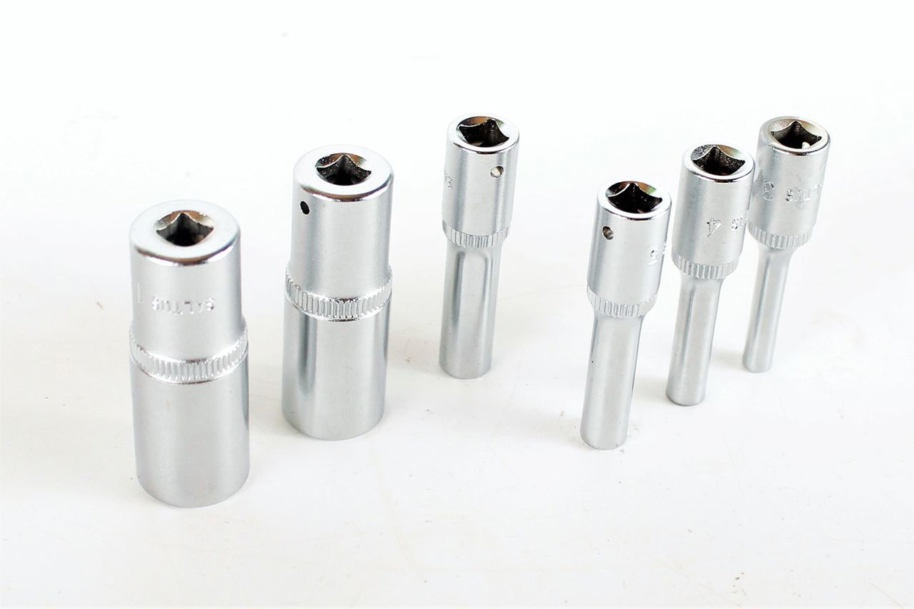SALTUS Zestaw nasadek 1/4" 3-14 mm z podwójnym sześciokątem 6 szt. dł.