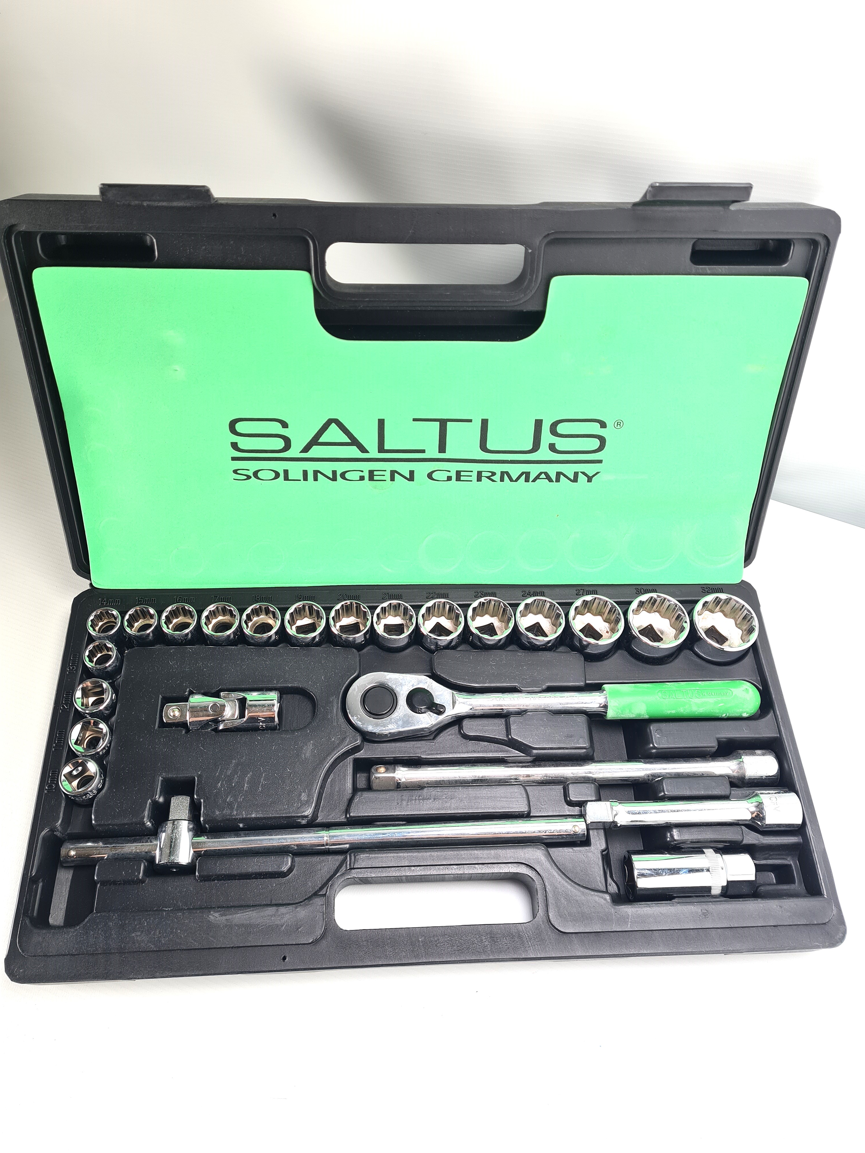 Kopie von SALTUS Knarrenkasten 24-tlg Ratschenkasten Steckschlüssel-Satz Werkzeugsatz 1/2" #1