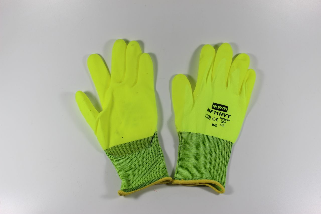 12 x HONEYWELL NorthFlex Neon Gr. 9 Schutz-Handschuhe Arbeits-Handschuh PVC