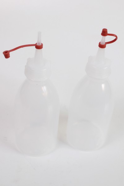 2 x Enghalsflasche Laborflasche 250 ml + Deckel Flasche Spritzflasche aus PE-LD