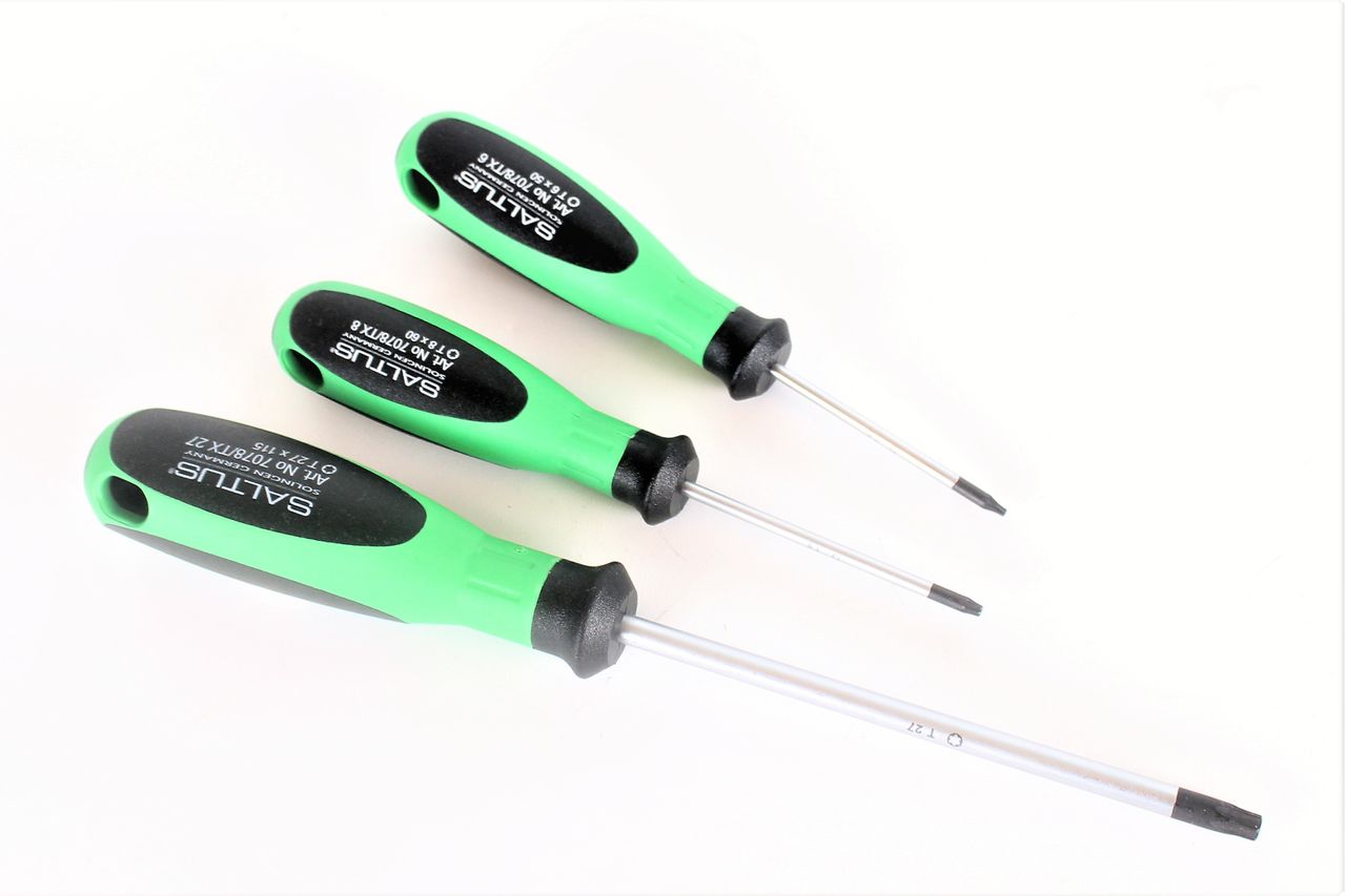 SALTUS Zestaw wkrętaków Torx 3-częściowy Profesjonalny zestaw wewnętrznych wkrętaków Torx