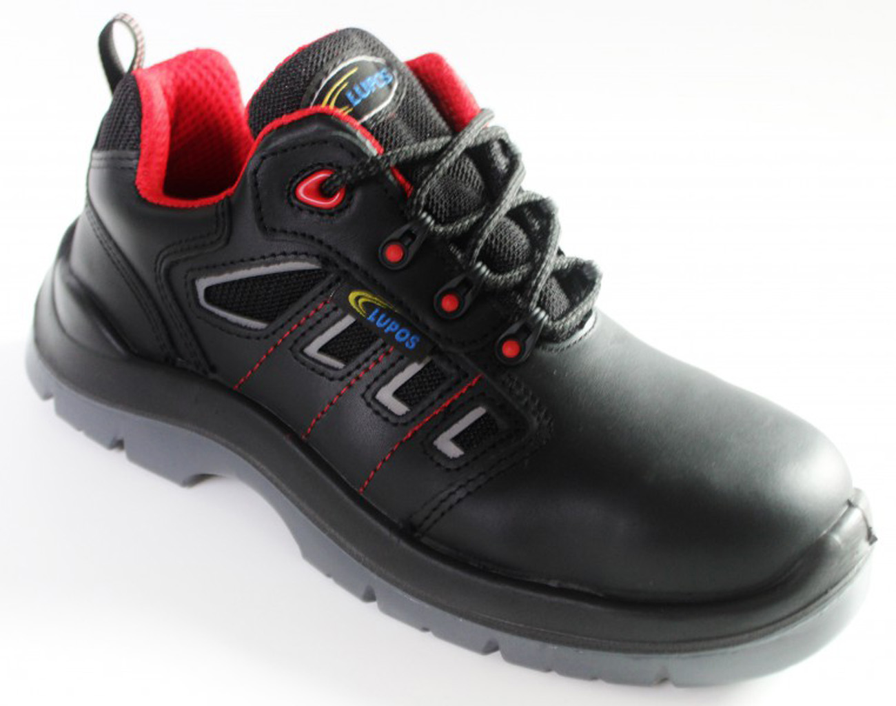 LUPOS SL 23 Sicherheitsschuh Sicherheitsschuhe Arbeitschuhe Flach S3 Schwarz