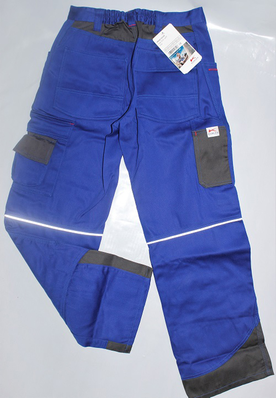 KÜBLER Bundhose 2046 3315 grau/blau Arbeitshose Arbeitsschutz Hose Arbeit Herren