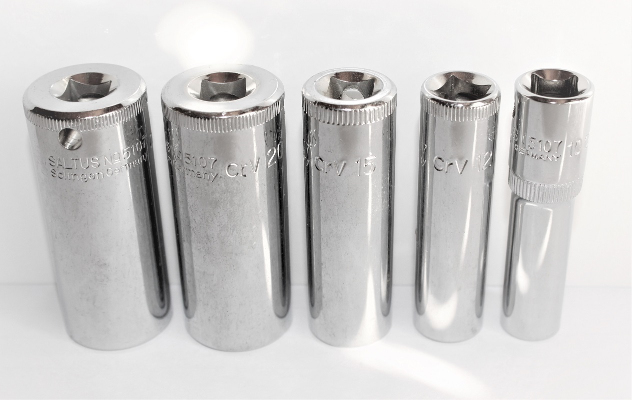 Zestaw nasadek SALTUS 5 szt. nasadki 3/8" nakrętki o długości 10-21 mm