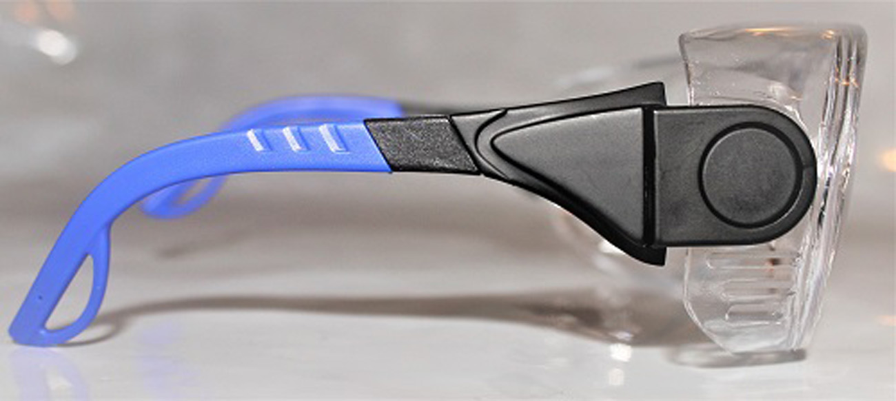 INFIELD Schutzbrille LUXOR KRISTALL blau PC HC UV Labor Brille Augenschutz