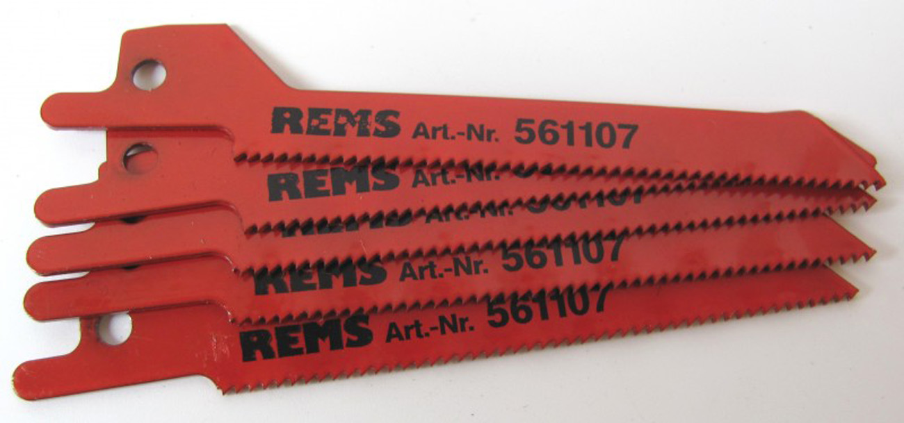5 x REMS HSS-Bi-Kurven-Sägeblatt 90 mm Nr. 561107 für Metall Puma Cat Tiger
