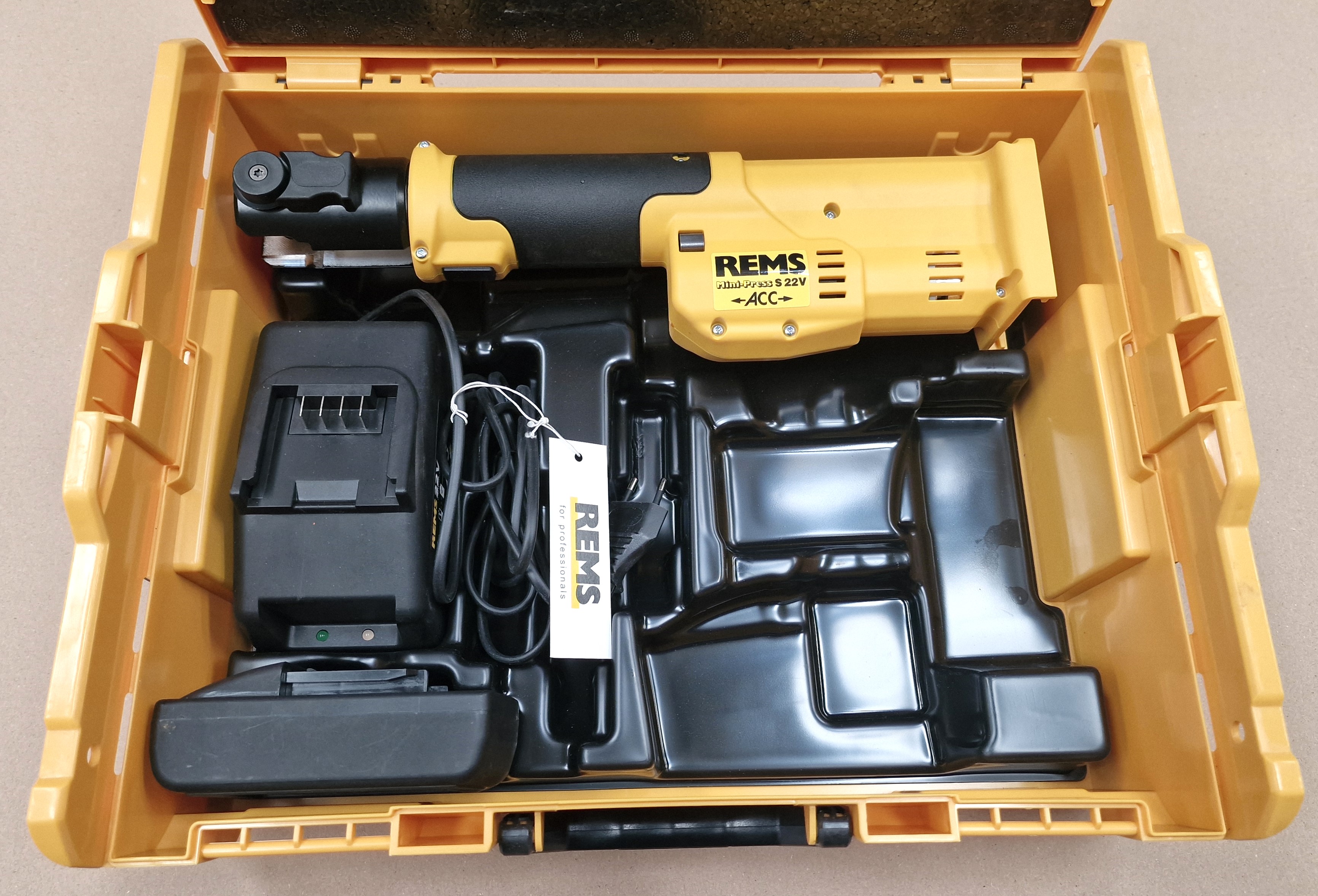 REMS Mini Press S 22V ACC L-BOXX Nr 578016 Pressmaschine Radialpresse Presszange