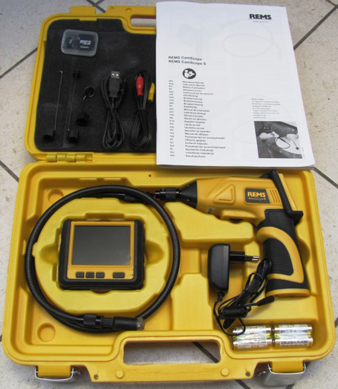 REMS 175130 CamScope S Set 16-1 Kamera Endoskop Rohrreinigung Abfluss Rohrkamera REMS 175130 CamScope S Set 16-1 Kamera Endoskop Rohrreinigung Abfluss Rohrkamera