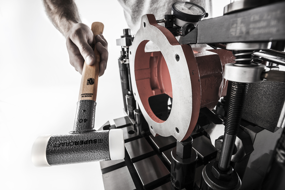 SUPERCRAFT-Schonhammer, mit schwingungsdämpfendem, ergonomisch geformtem und lackiertem Hickorystiel | D=60 mm | 3366.060