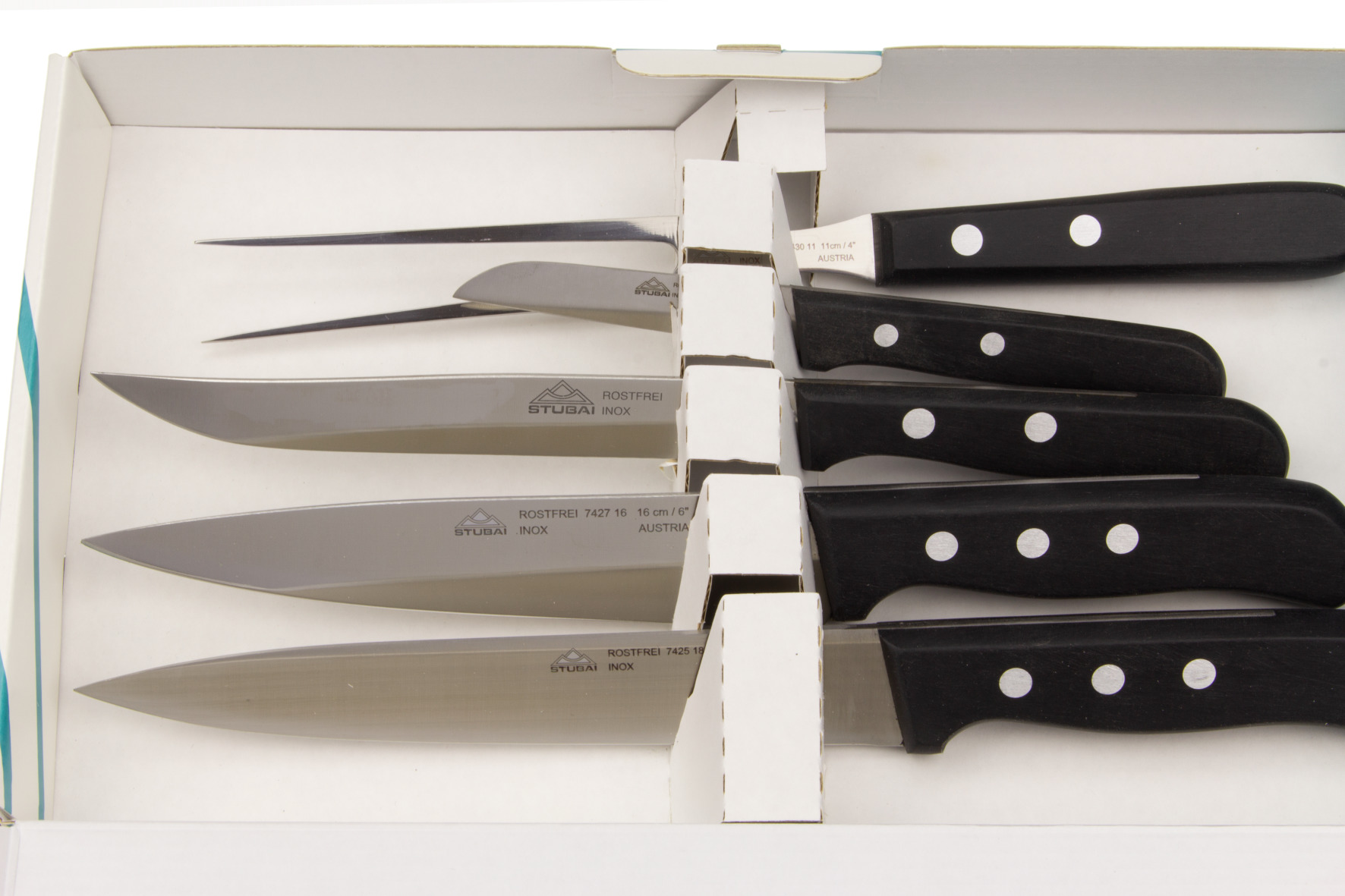 STUBAI Messerset 5 tlg Nr. 756605 Tirol Küchenmesser Kochmesser Küche Edelstahl