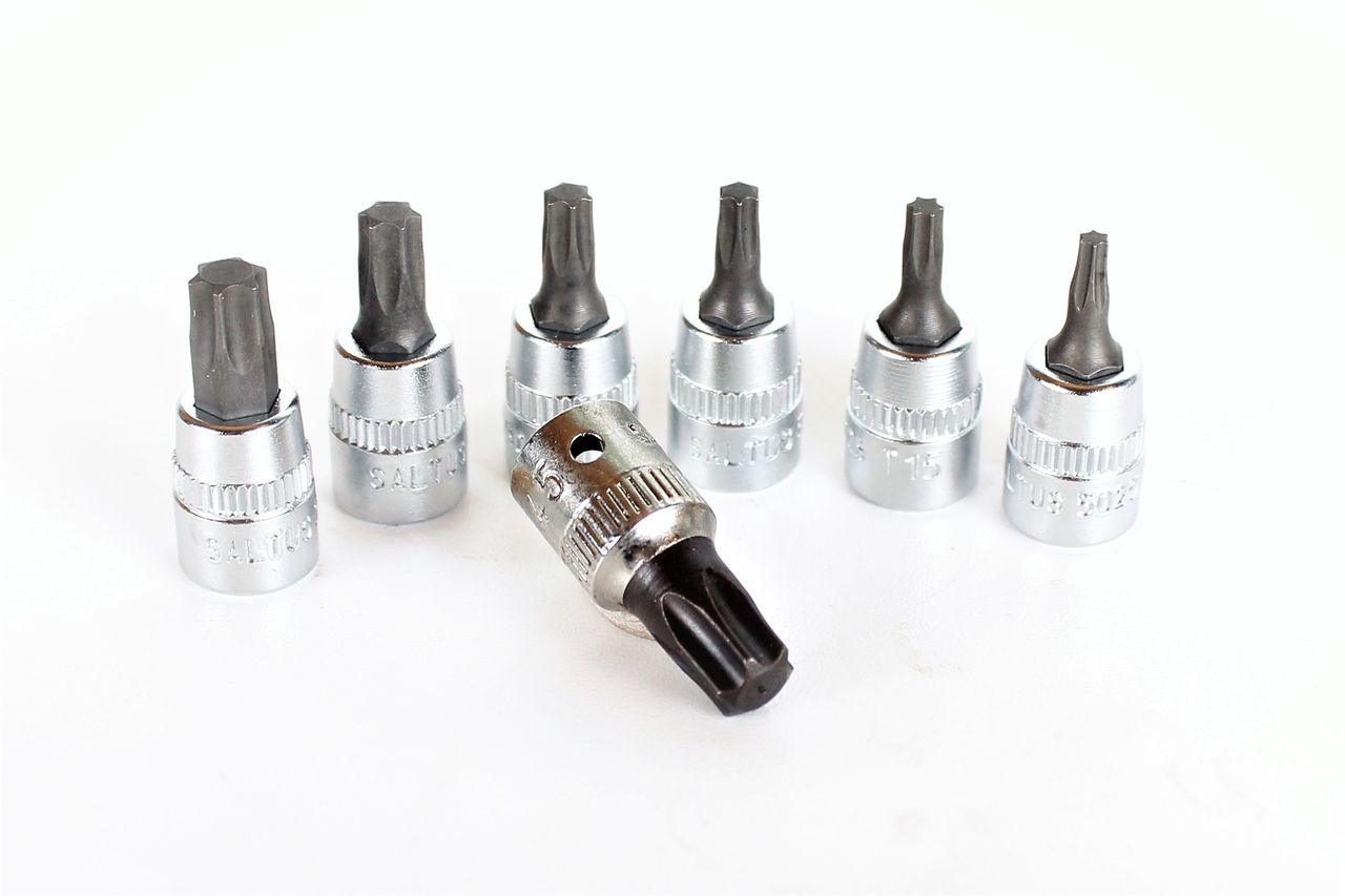 SALTUS Zestaw nasadek 7 szt 1/4" Wewnętrzne nasadki Torx Narzędzia do wkręcania 502