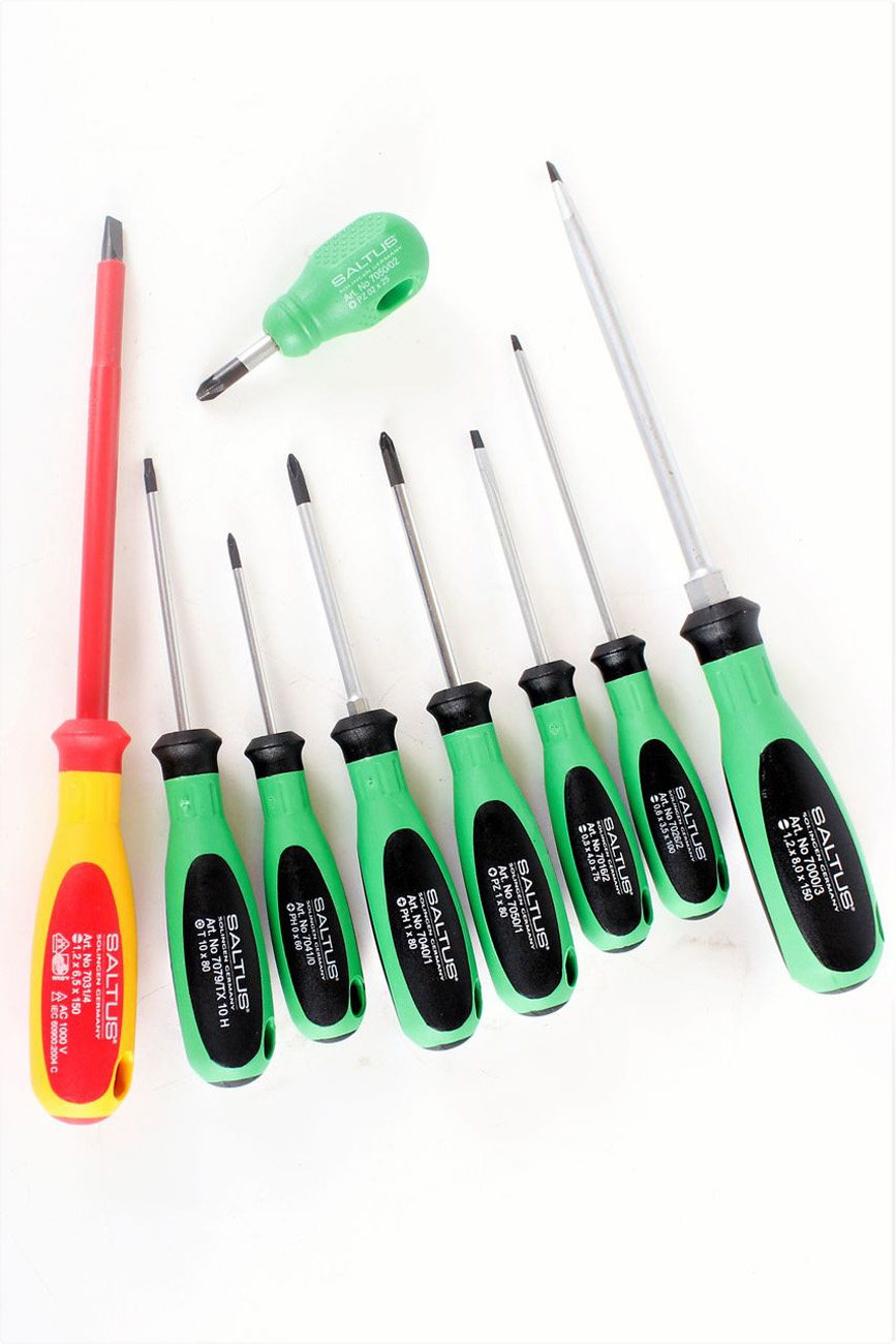 Zestaw wkrętaków SALTUS 9 elementów Zestaw wkrętaków krzyżowych PH PZ TX Professional