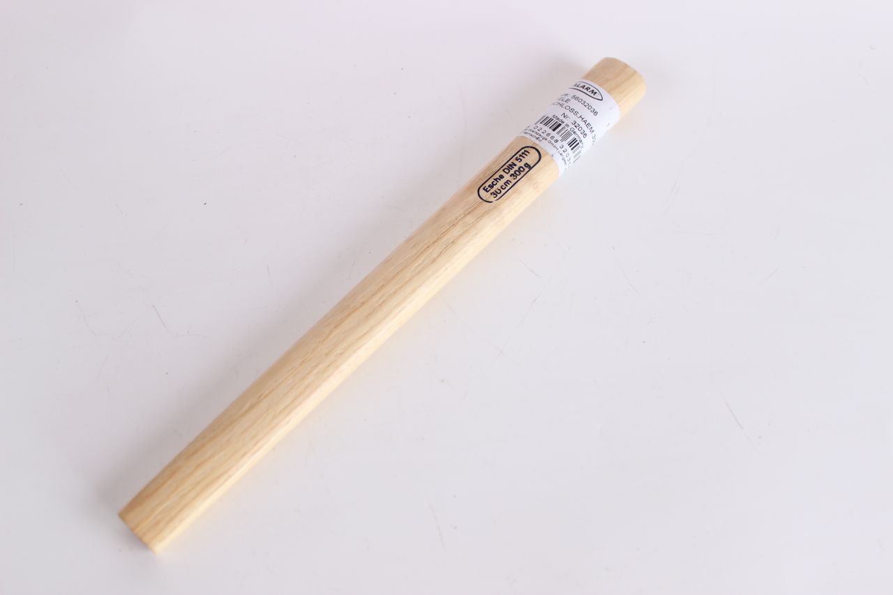ALARM Eschenstiel für Schlosserhammer 300 g 300 mm Ersatz-Stiel Hammer Esche