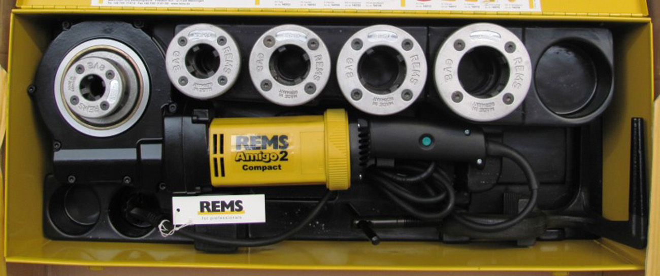 REMS Gewindeschneidmaschine Amigo 2 Compact M 20-25-32-40-50 Nr. 540025