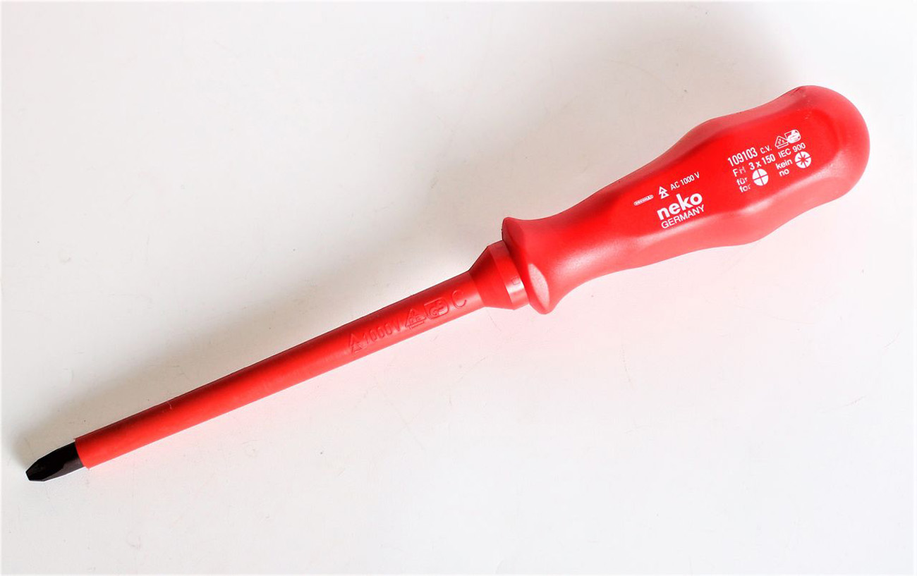 VDE Tournevis pour vis cruciformes PH 3x150 mm 109103 Tournevis électricien