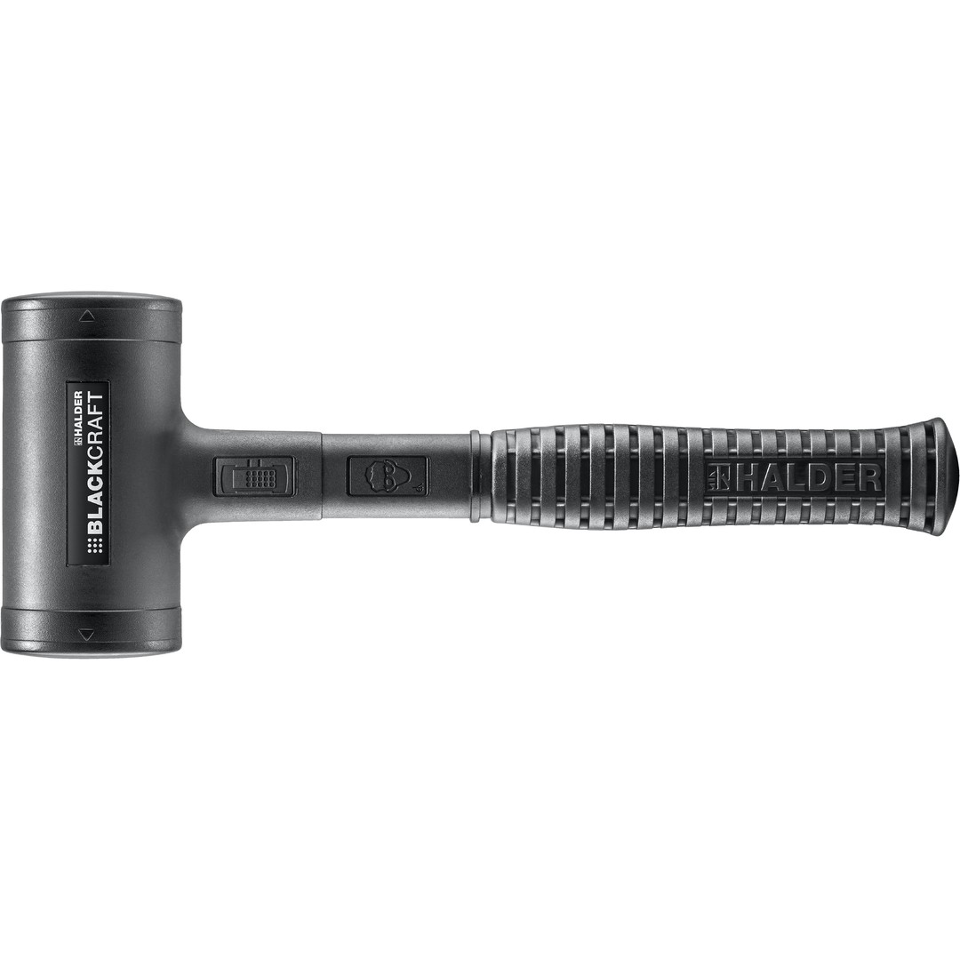 BLACKCRAFT-Schonhammer, mit bruchsicherem Stahlrohrstiel, PUR ummantelt und ergonomisch geformtem, rutschsicherem Griff | D=60 mm | 3379.060