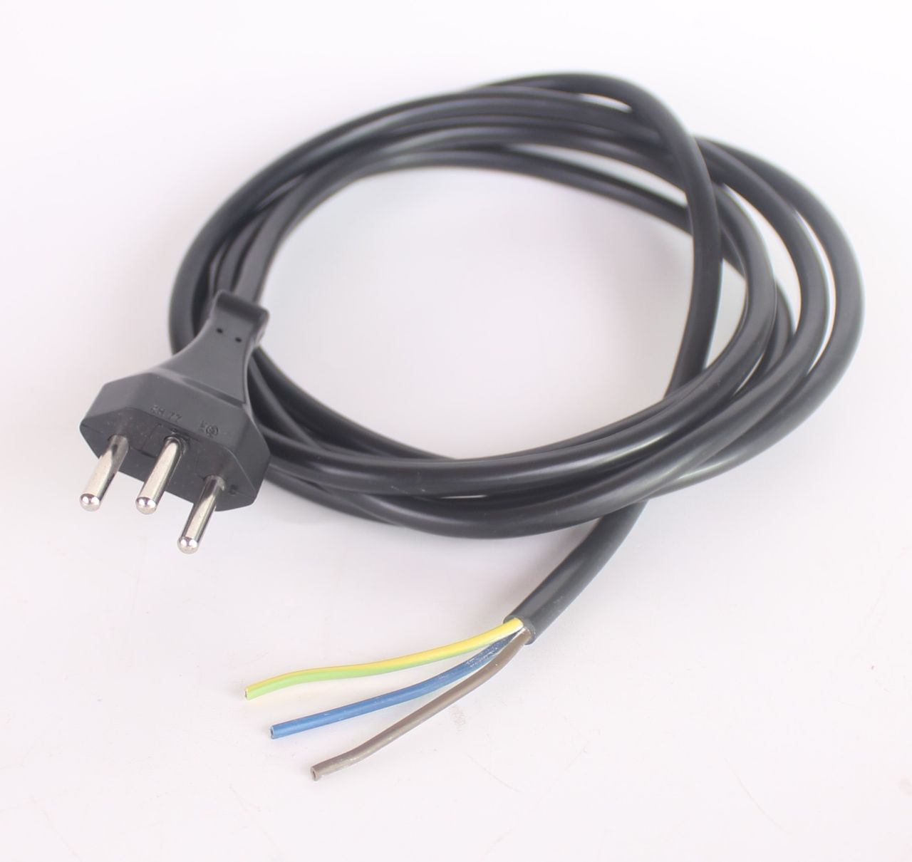 Kabel Anschlussleitung Schweiz Stecker H05VV-F 3G 0,75 Stromkabel 2,5 m lang Kabel Wtyczka szwajcarska H05VV-F 3G 0,75 Kabel zasilający o długości 2,5 m