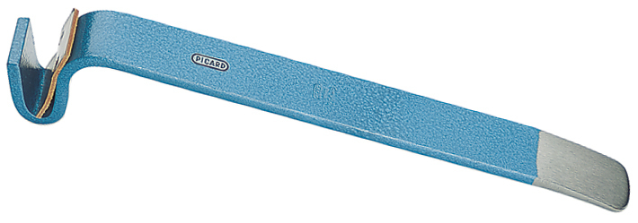 PICARD Biegeeisen Nr. 2510800 blau hammerschlag mit Lederläppchen Brecheisen