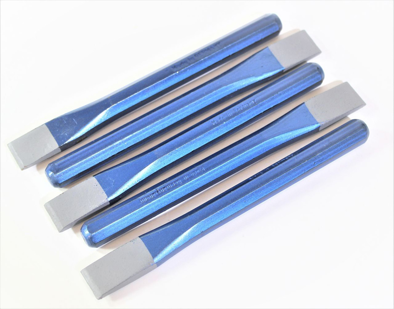 5x RENNSTEIG Flachmeißel Maurermeißel achtkant 125x10x13mm Meißel Schlagwerkzeug