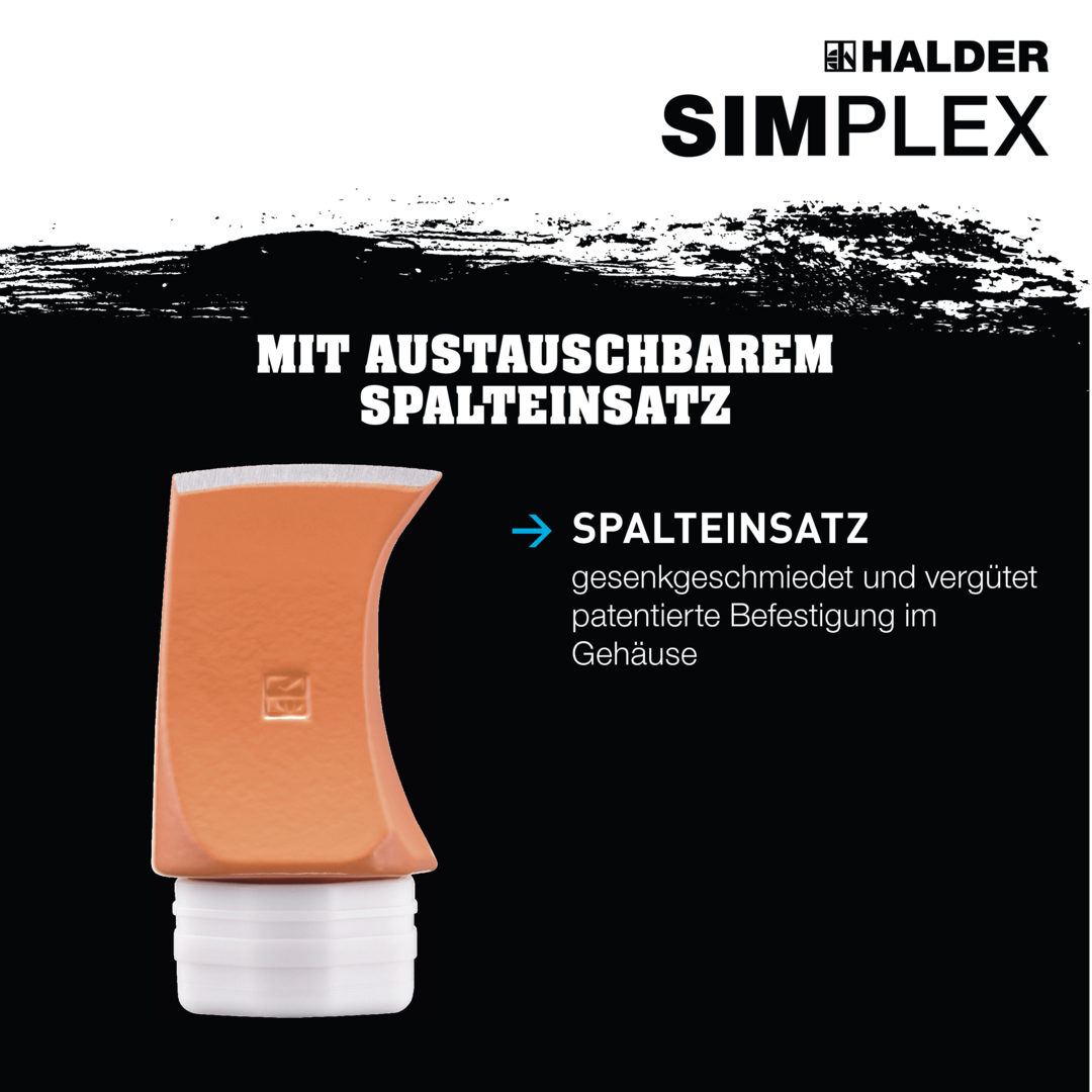 SIMPLEX-Spalthammer, mit Tempergussgehäuse und Hickorystiel | D=60 mm | 3007.160