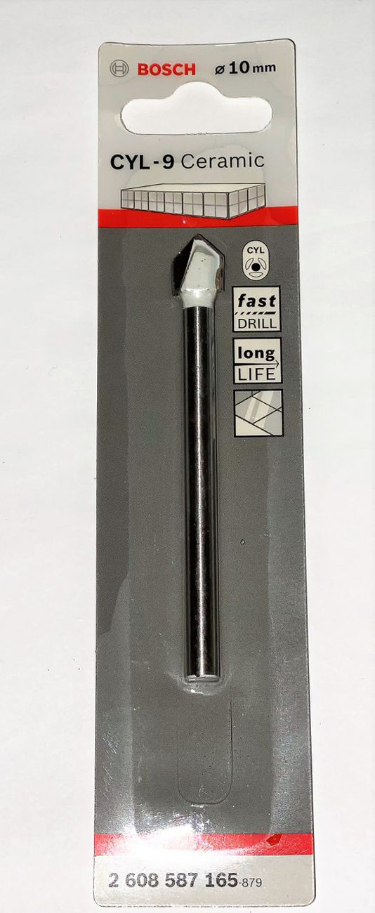 BOSCH Wiertło do płytek ceramicznych Ø10mm CYL-9 Wiercenie w kamieniu na sucho