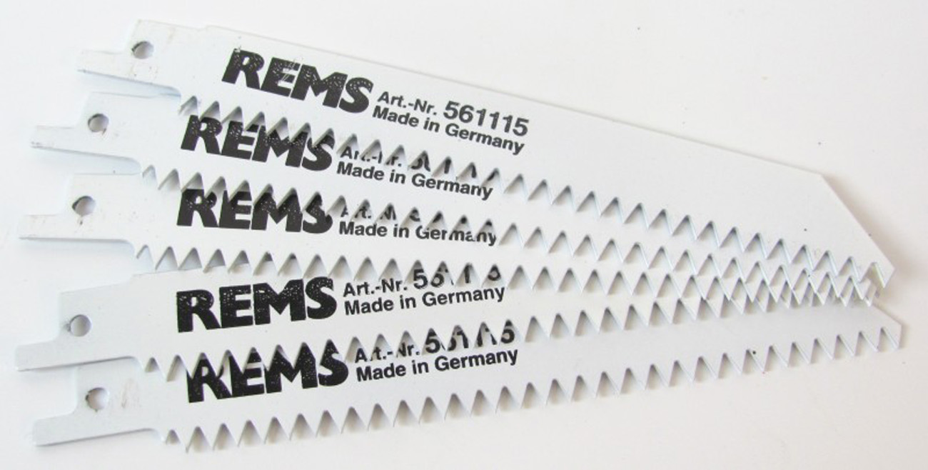 5 x REMS Sägeblatt 150 mm Nr. 561115 Tigersäge Reciprosäge Gips Puma Cat Tiger