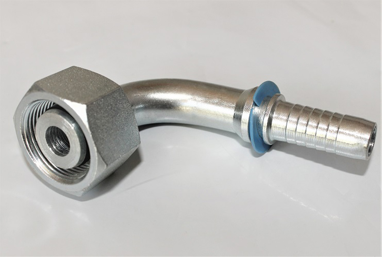 2 x Złączka węża hydraulicznego Złączka hydrauliczna DKOL 90° M26x1.5 Grommet 12 RA 18