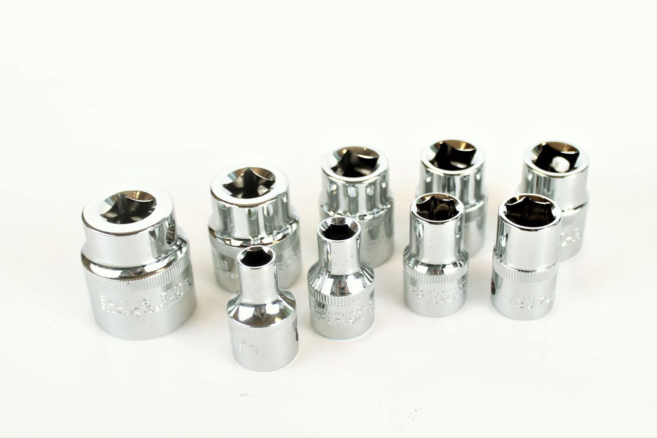SALTUS 1/2" zestaw profesjonalnych nakrętek CV 8-27 mm 9-częściowy 5201