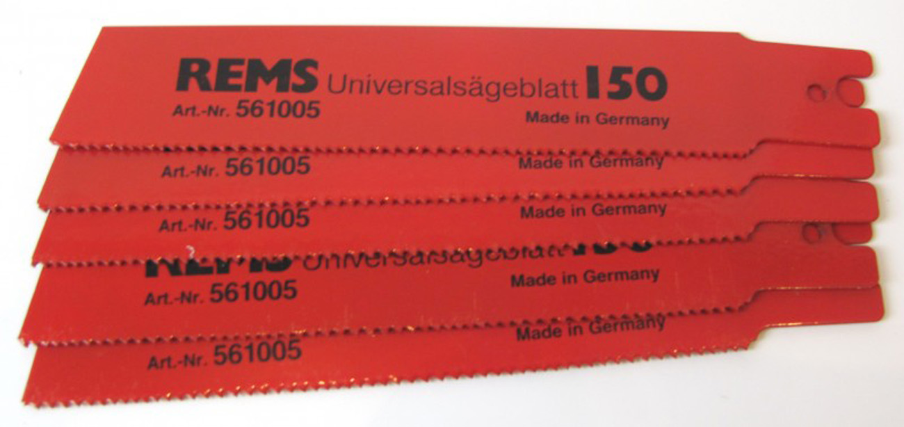 5 x REMS Universal-HSS-Bi-Sägeblatt 150 mm Nr. 561005 für Puma Cat Tiger