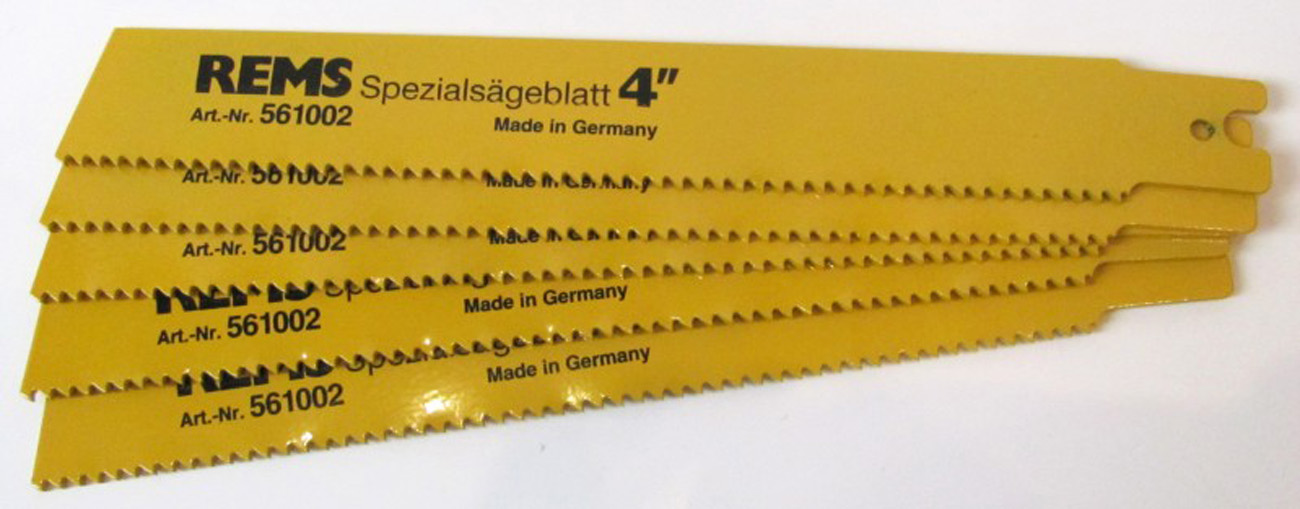 5 x REMS Spezial-Demontage-HSS-Bi-Sägeblatt 4" / 200 mm Nr. 561002 für Tiger ANC