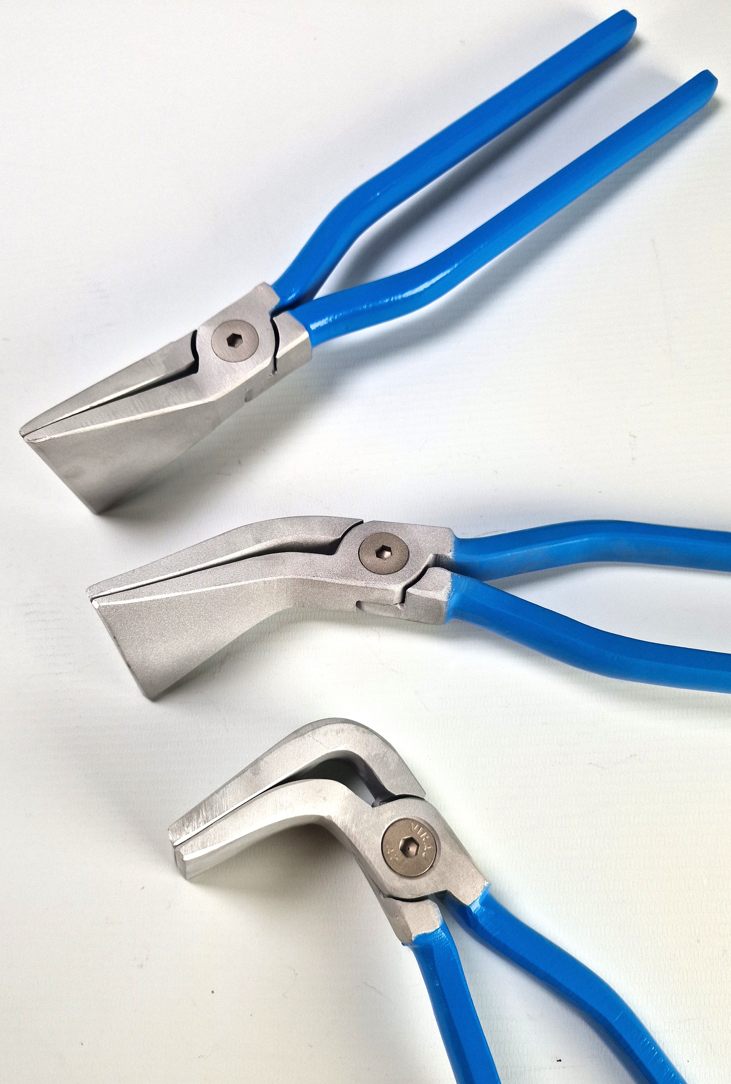 3x Falzzange aus Aluminium 0, 45 & 90° Profi Falzzangen Trio Made in Germany Alu