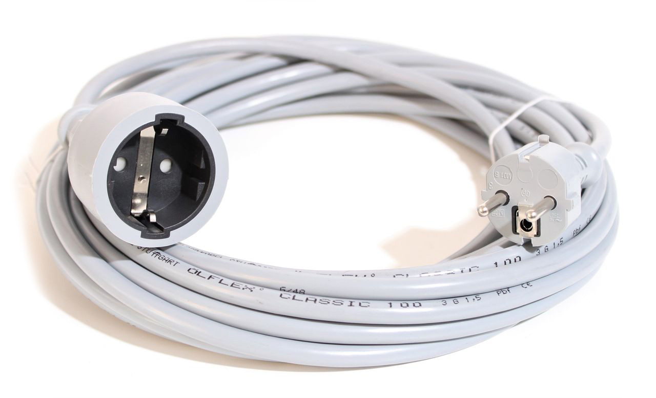 ÖLFLEX 100 przedłużacz 10m 3G1.5 przedłużacz kabla zasilającego Schuko (1m=1,5€