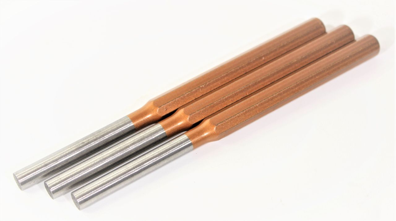 3x RENNSTEIG Splintentreiber 150x14x12mm Meißel Körner Treiber DIN 6450 C Metall