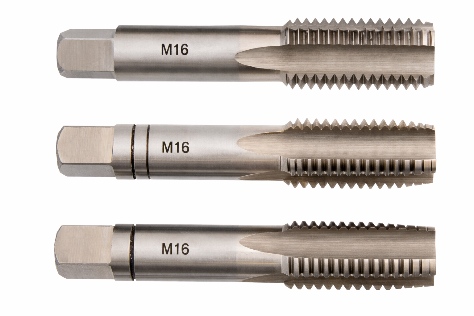 Handgewindebohrer Set 3 tlg M42 HSS Gewindewerkzeug Gewindebohrer Bohrer Gewinde
