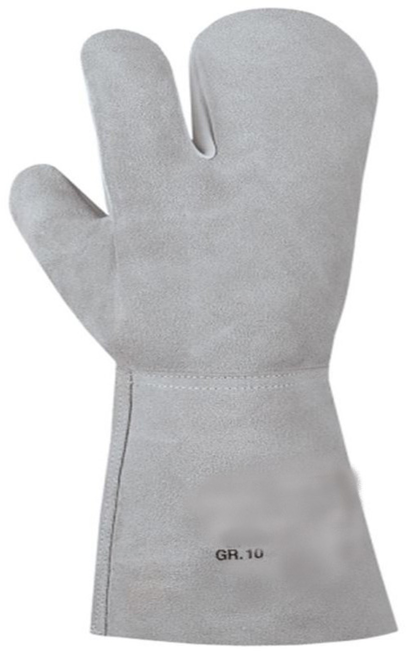 12 Paar Schweißerhandschuhe 3-Finger Gr. 10 XL Schutzhandschuhe Rind-Leder